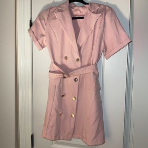 Pink Blazer Dress